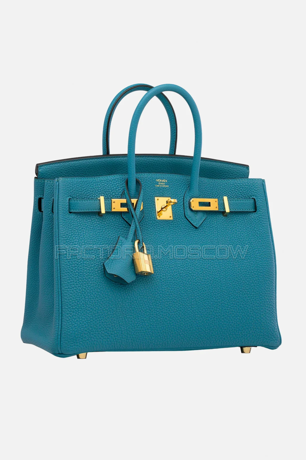 Hermes Birkin 25 Clemence Bleu De Galice GHW