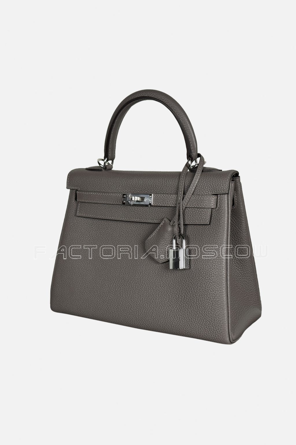 Hermes Kelly Retourne 25 Togo Colour Gris Etain PHW