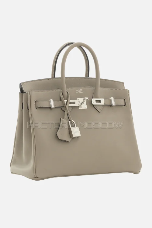 Hermes Birkin 25 Swift Gris Asphalte PHW