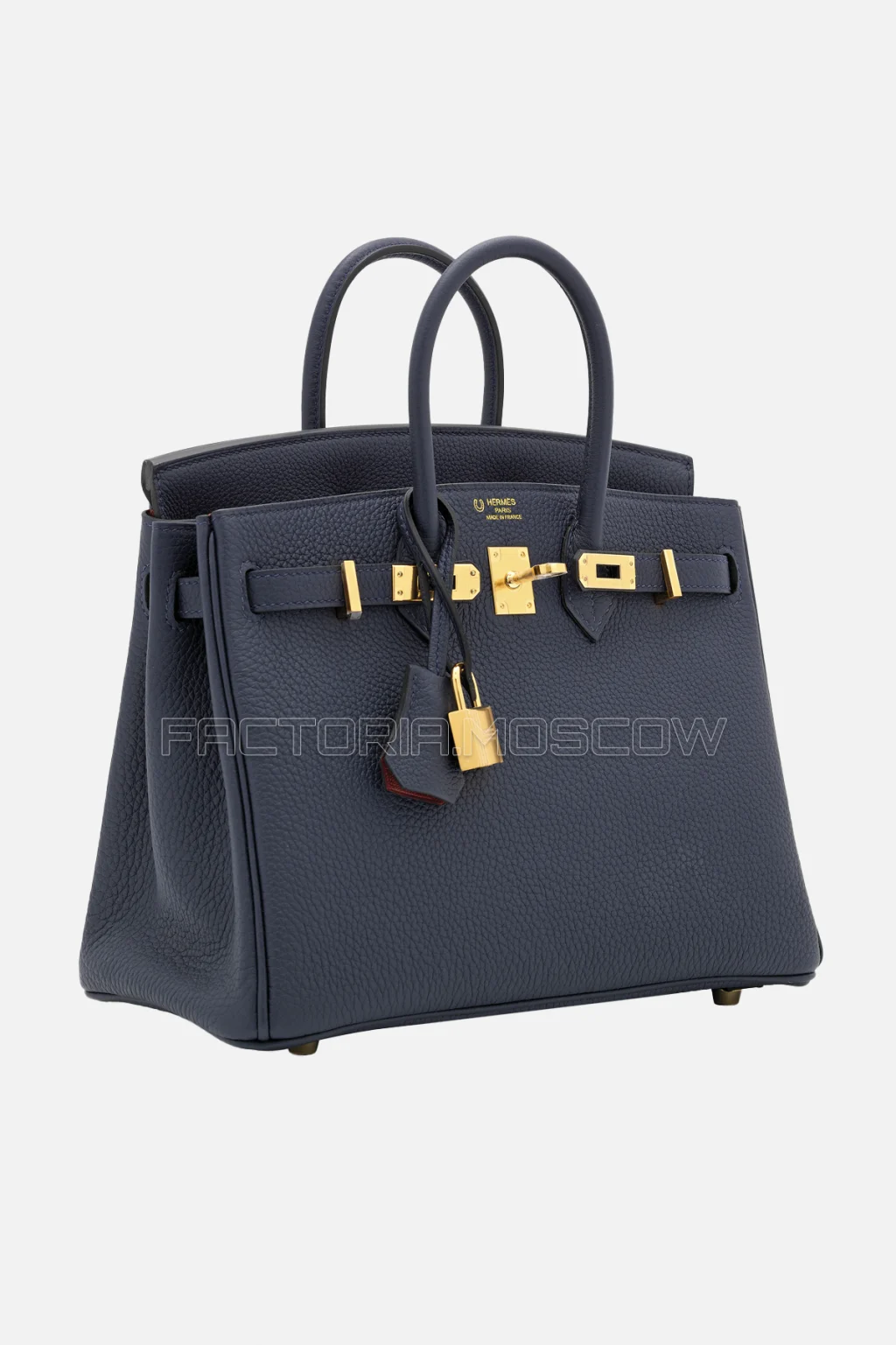 Hermes HSS Birkin 25 Togo Bleu Nuit/Rouge Grenat GHW