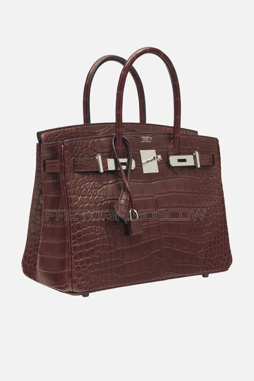 Hermes Birkin 30 Matte Alligator Bordeaux PHW