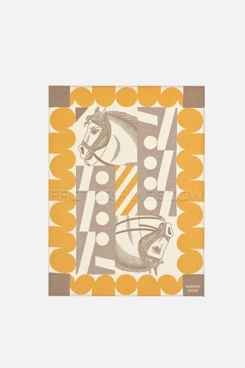 Hermes Cheval Joker blanket Colour Ambre