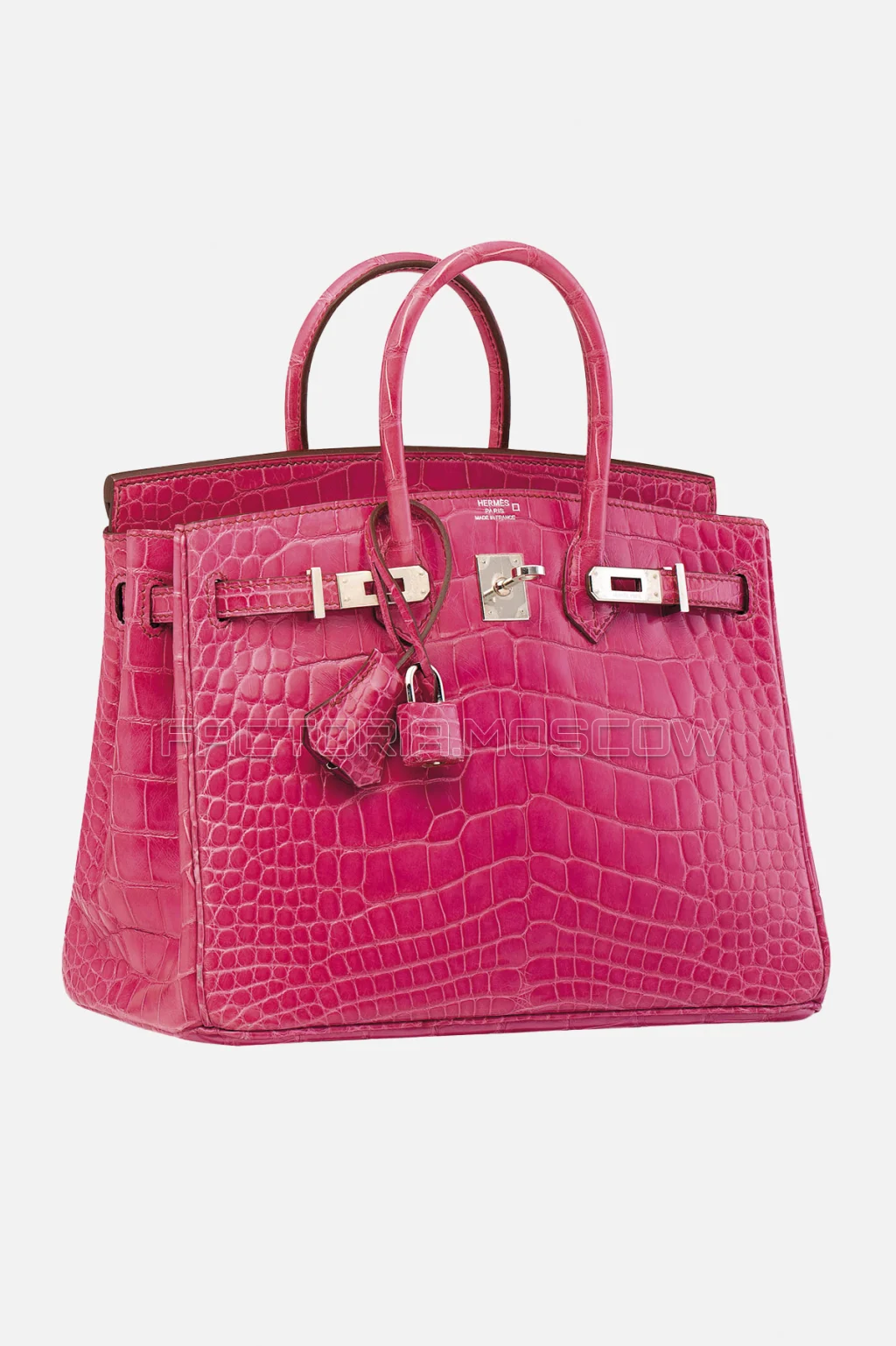 Hermes Birkin 25 Shiny Rose Tyrien Niloticus Crocodile PHW