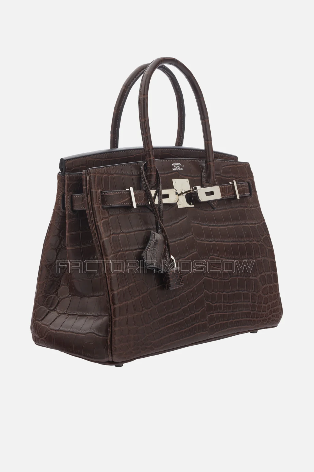 Hermes Birkin 30 Matte Ébene Niloticus Crocodile PHW