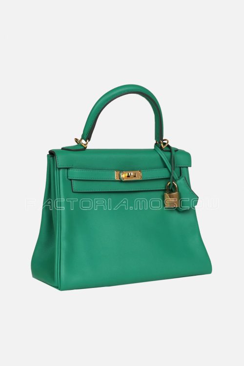 Hermès Retourne Kelly 25 Vert Vertigo Swift GHW