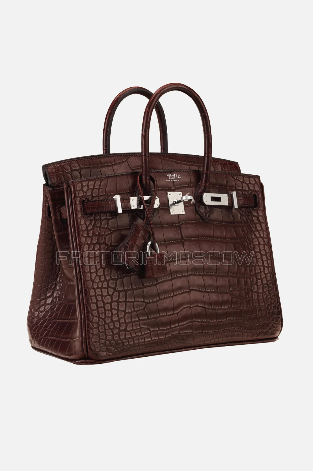Hermes Birkin 25 Alligator Matte Bordeaux PHW