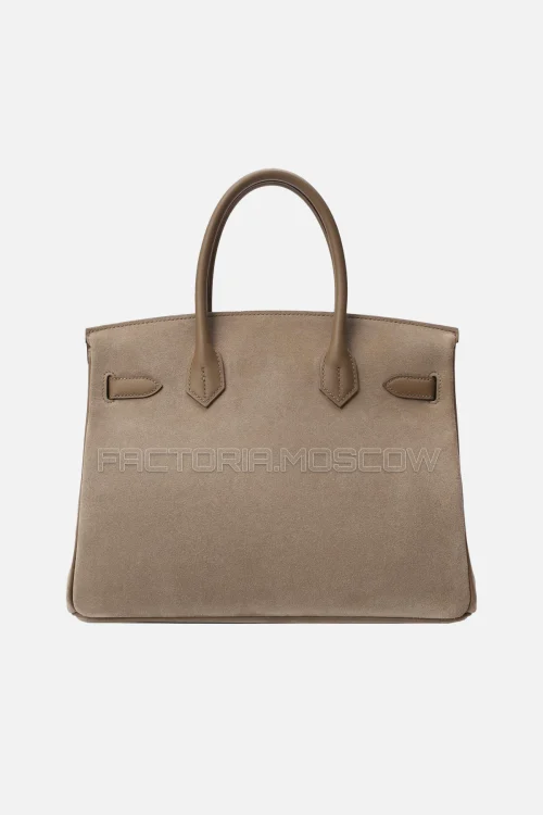 Hermes Birkin 30 Grizzly/Swift Etoupe PHW