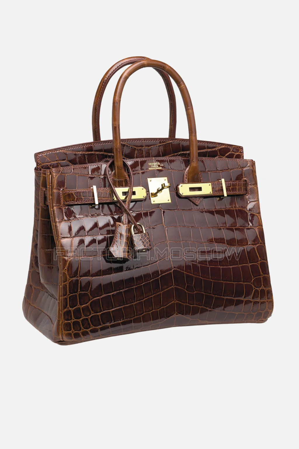 Hermes Birkin 30 Shiny Miel Niloticus Crocodile GHW
