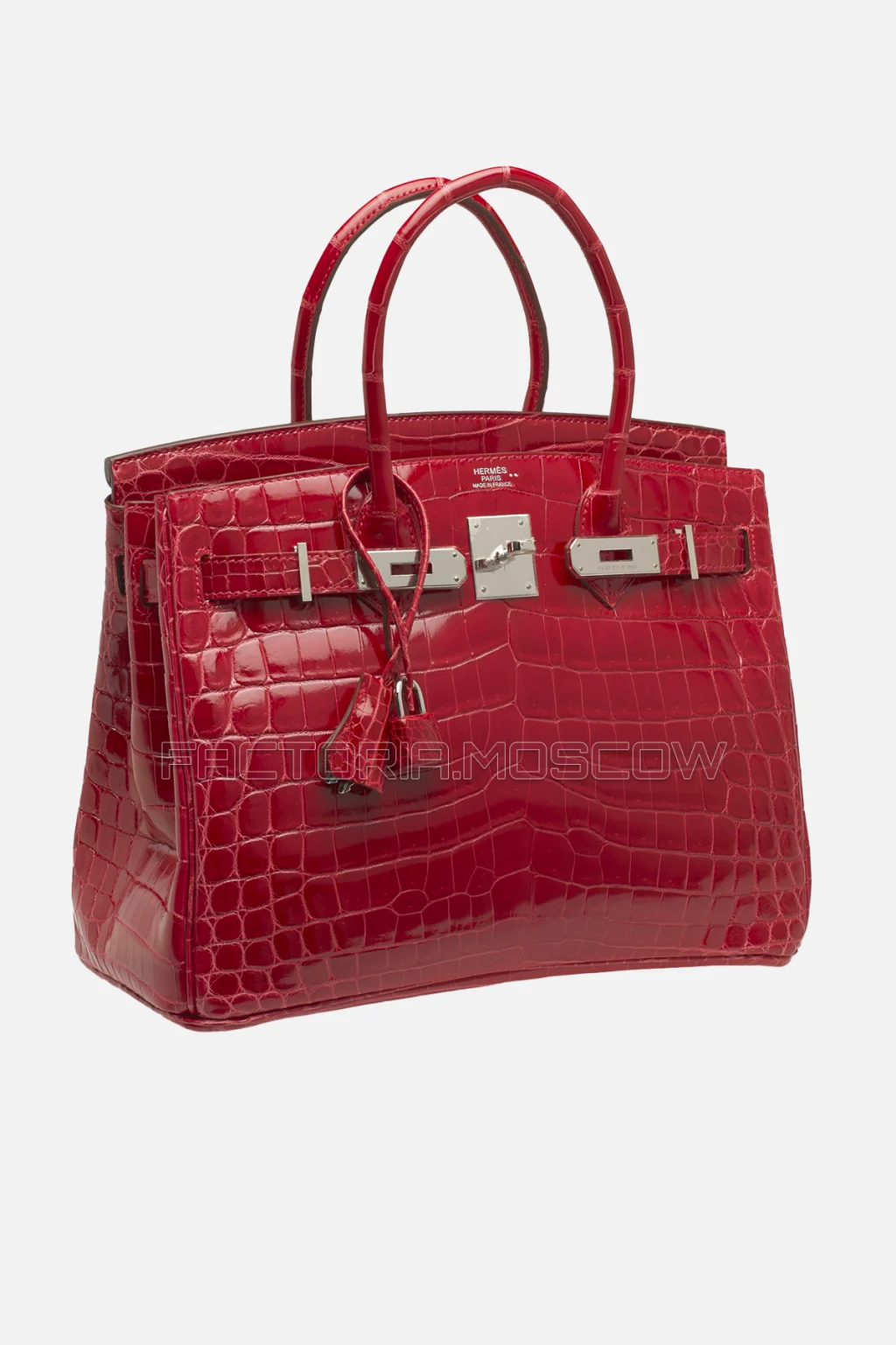 Hermes Birkin 30 Shiny Braise Niloticus Crocodile PHW