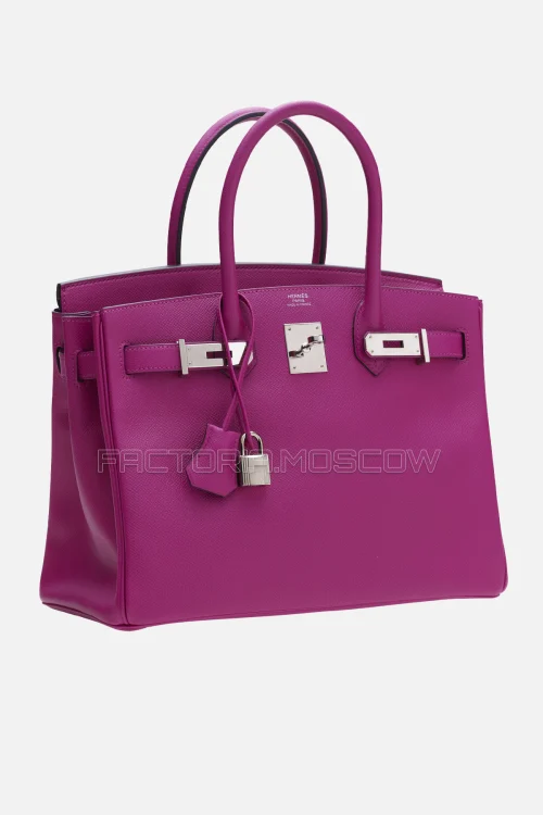 Hermes Birkin 30 Rose Pourpre Epsom PHW