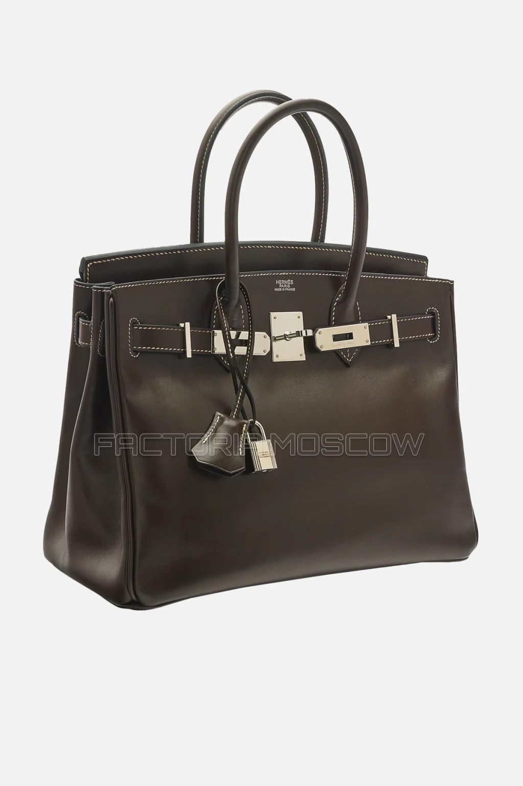 Hermes Birkin 30 Ébene Calf Box PHW