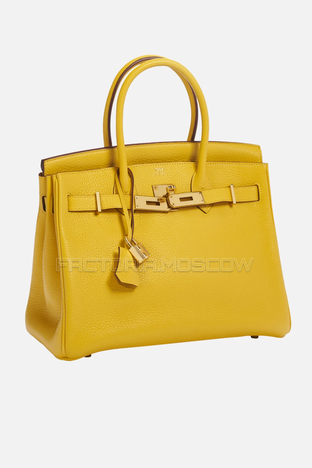 Hermes Birkin 30 Jaune D'Or Clemence GHW