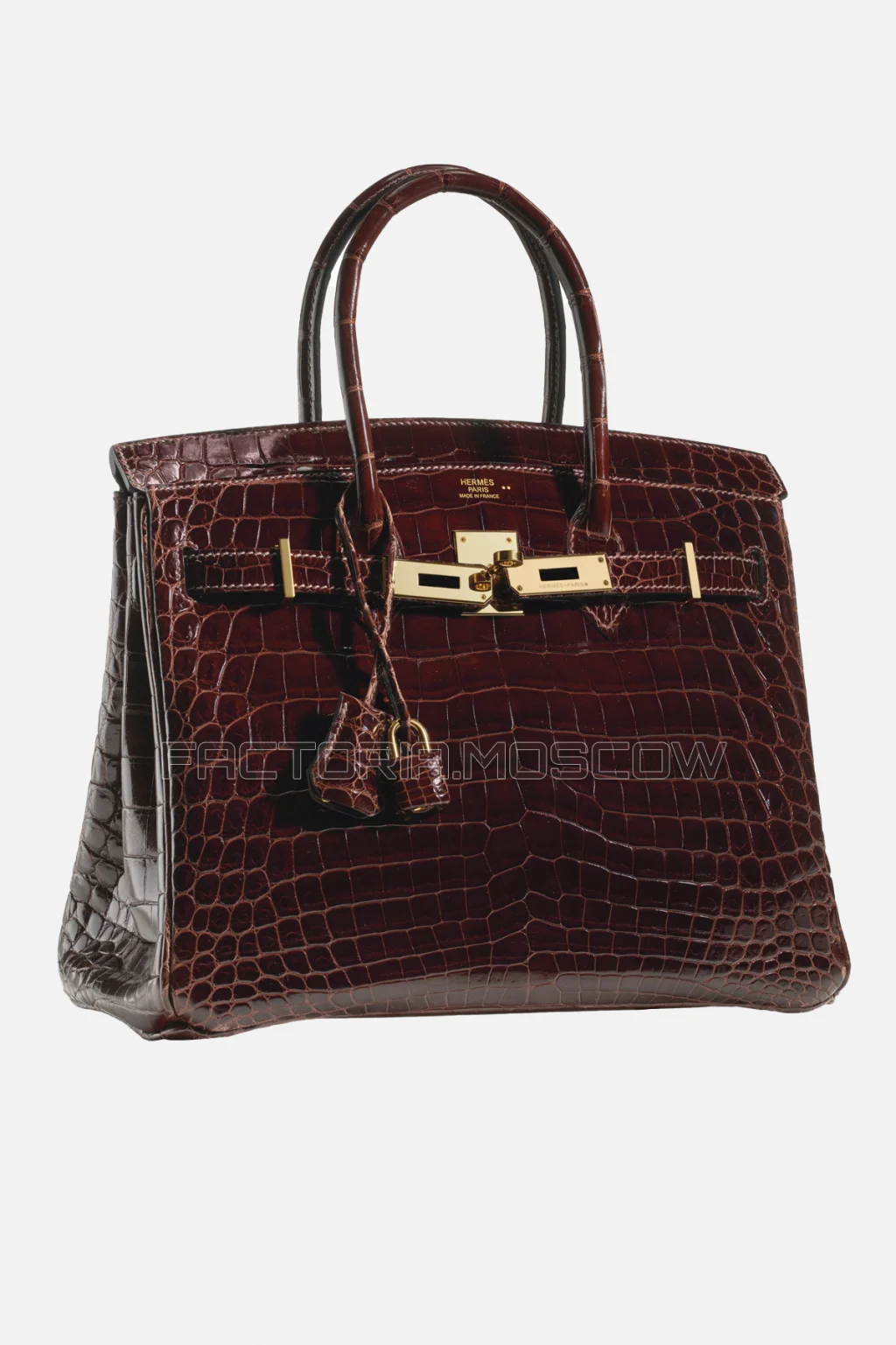 Hermes Birkin 30 Shiny Havane Niloticus Crocodile GHW