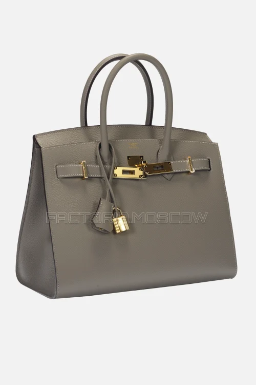 Hermes Birkin Sellier 30 Gris Meyer Epsom GHW