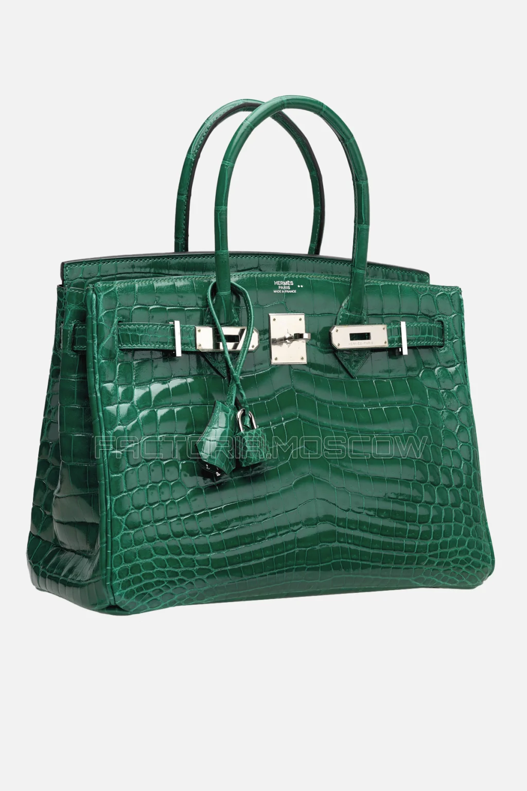 Hermes Birkin 30 Shiny Vert Émeraude Niloticus Crocodile PHW