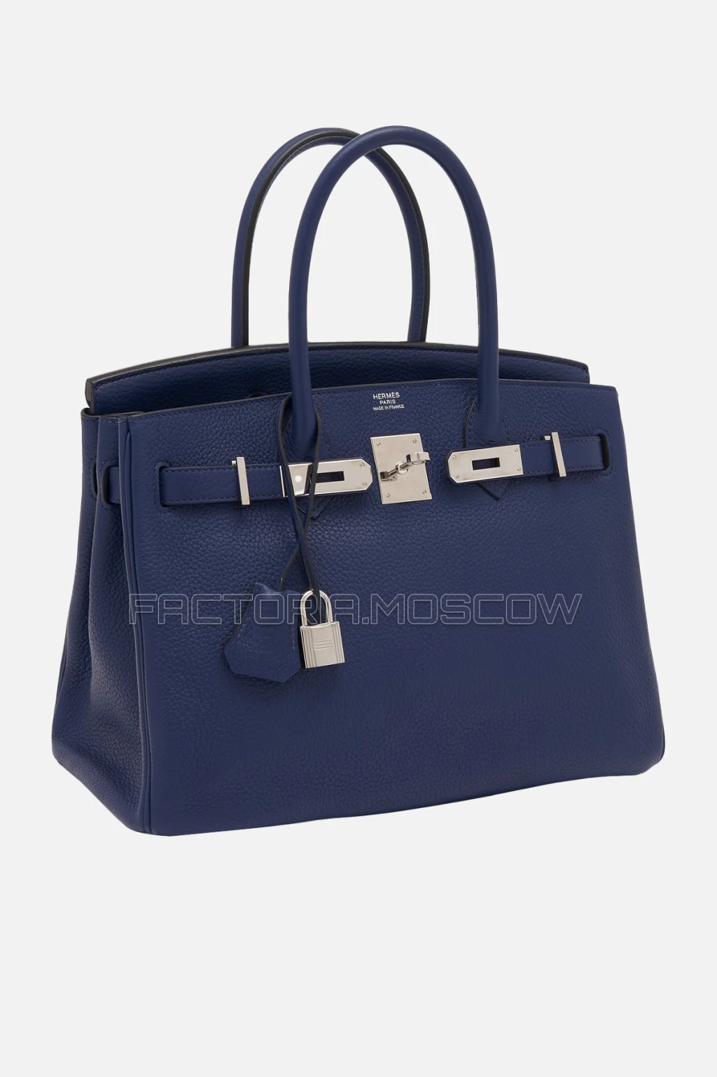 Hermes Birkin 30 Bleu Saphir Clemence PHW