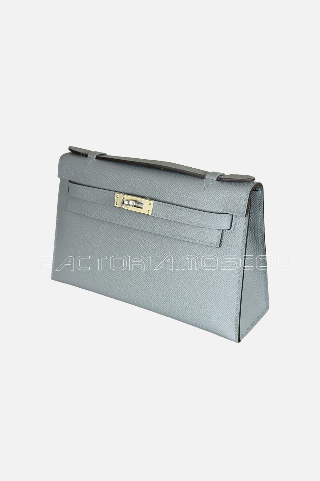Hermes Kelly Pochette Epsom Colour Blue Lin PHW