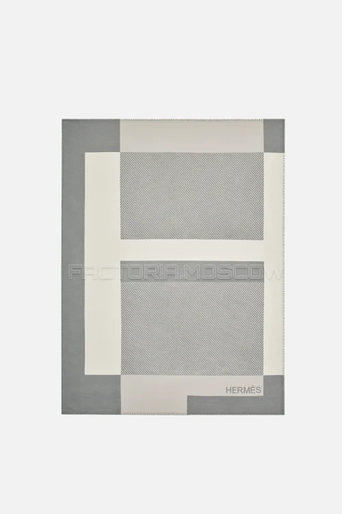 Hermes H Riviera blanket Colour Gris