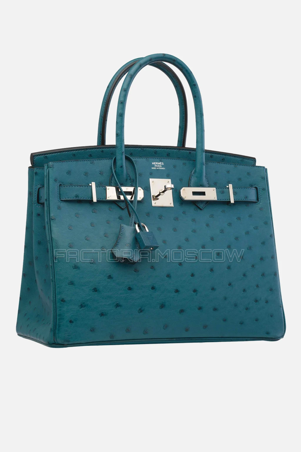 Hermes Birkin 30 Cobalt Ostrich PHW