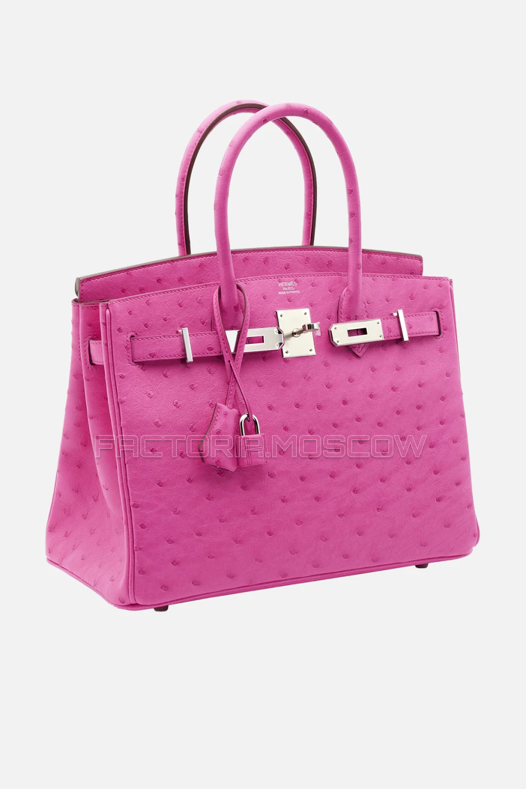 Hermes Birkin 30 Rose Pourpre Ostrich PHW