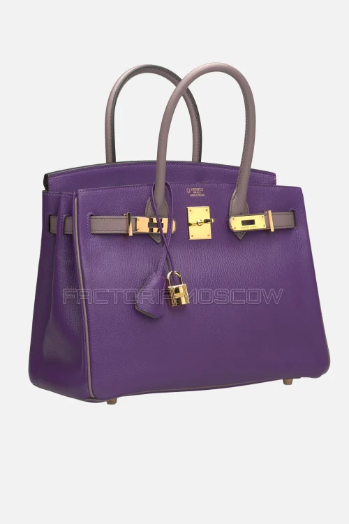 Hermes Birkin 30 Anemone/Violet Chevre GHW
