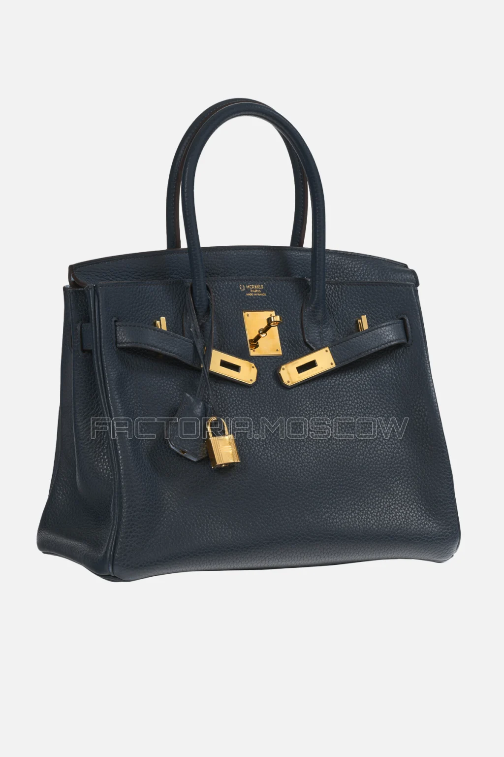 Hermes Birkin 30 Bleu Ocean/Bleu Lin Clemence GHW