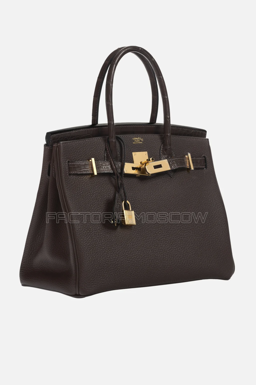 Hermes Birkin Touch 30 Ébene Matte Alligator/Togo GHW