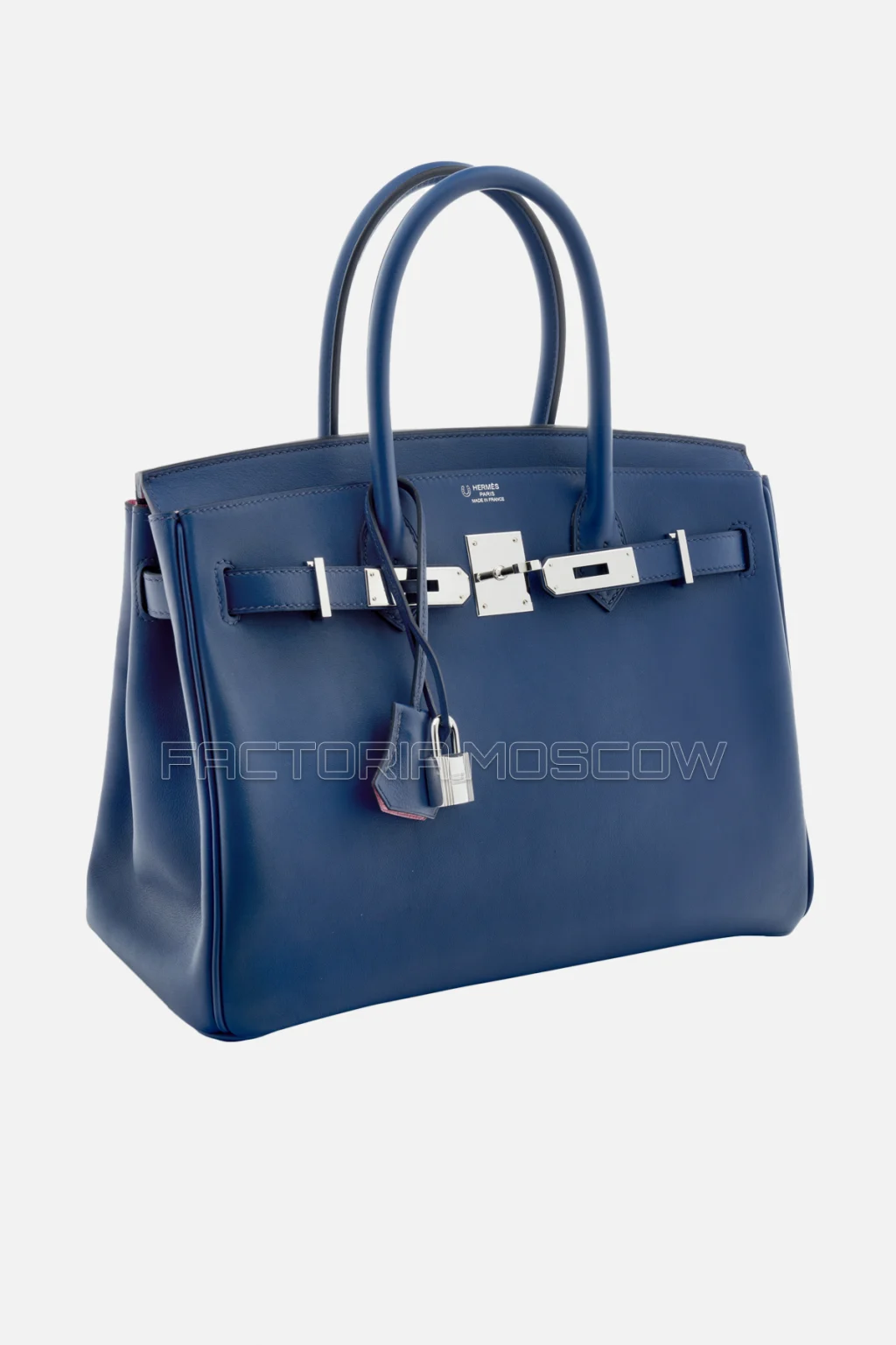 Hermes Birkin 30 Bleu Saphir/Pink 5P Swift PHW