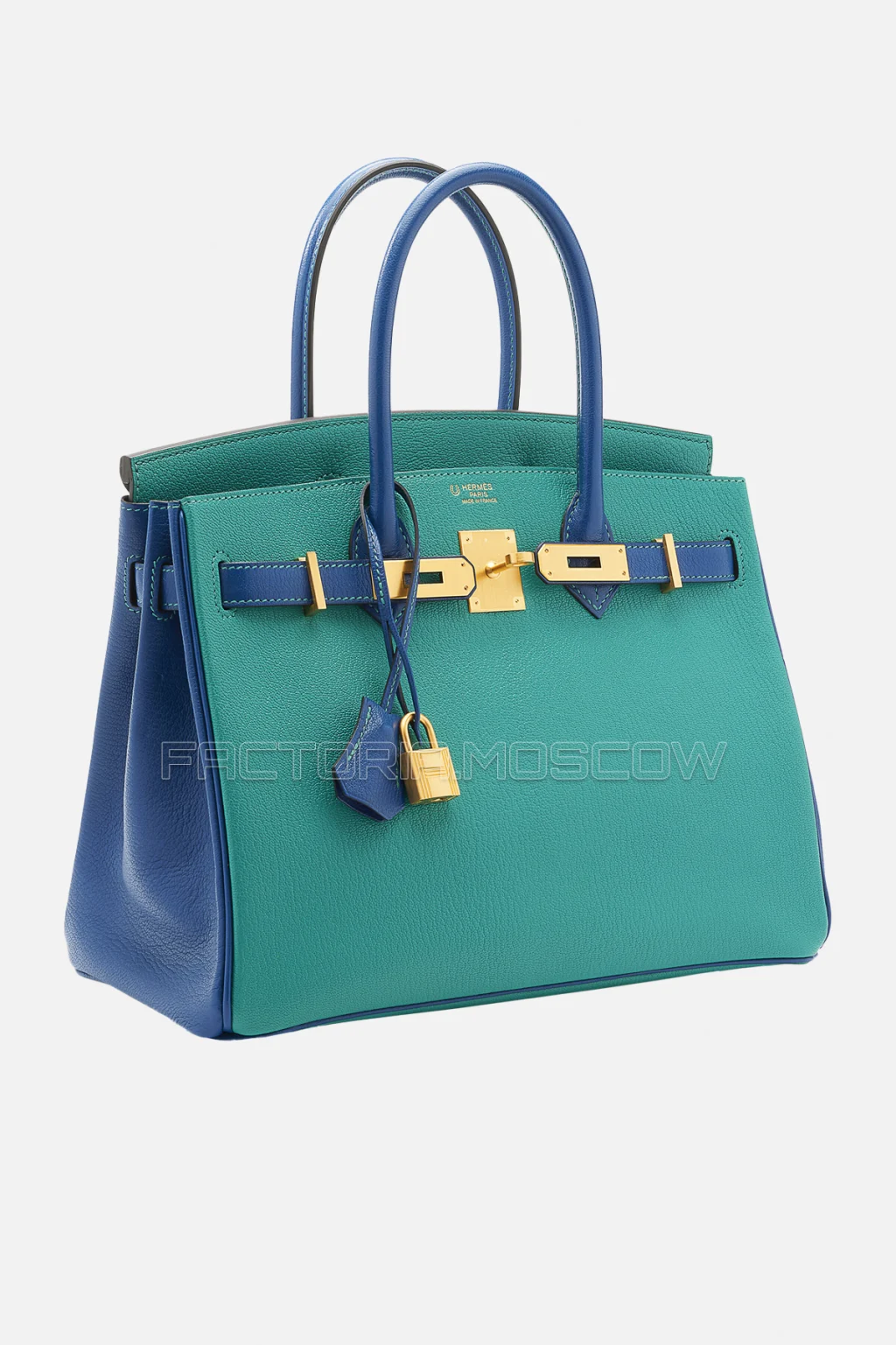 Hermes Birkin 30 Blue Électrique/Bleu Paon Chevre GHW