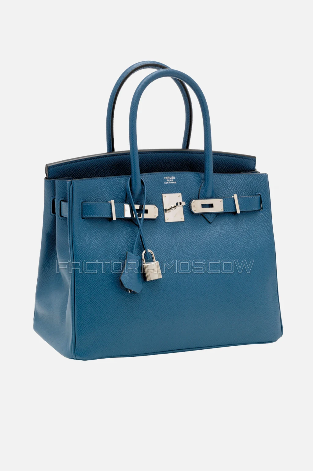 Hermes Birkin 30 Bleu Agate Epsom PHW