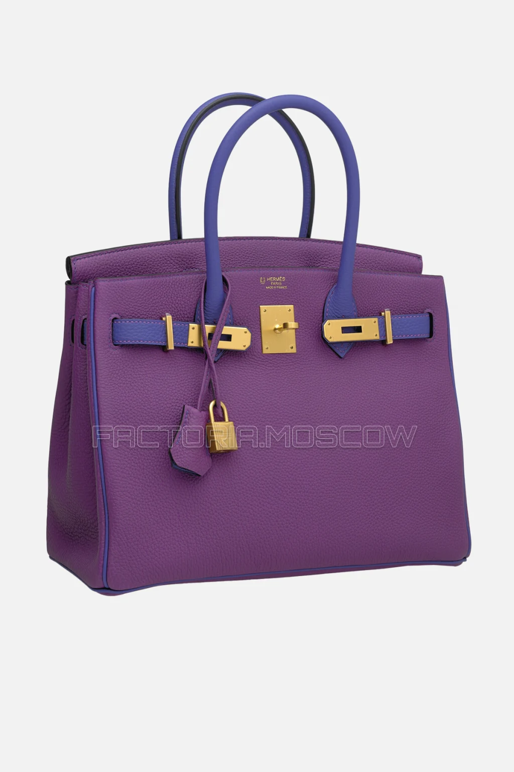 Hermes Birkin 30 Anemone/Bleu Électrique Togo GHW