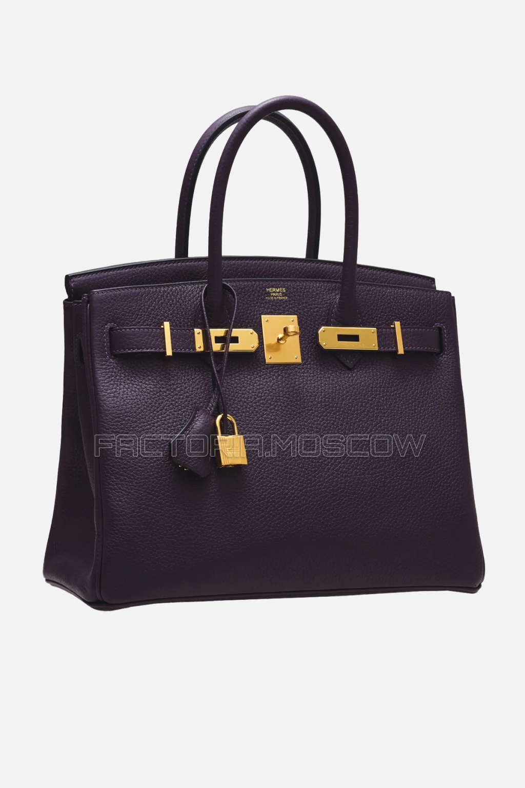 Hermes Birkin 30 Raisin Clemence GHW