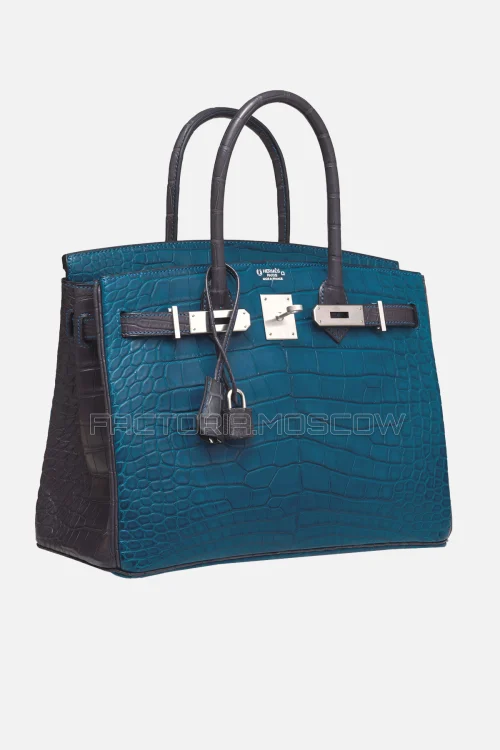 Hermes Birkin 30 Matte Alligator Colvert/Graphite PHW