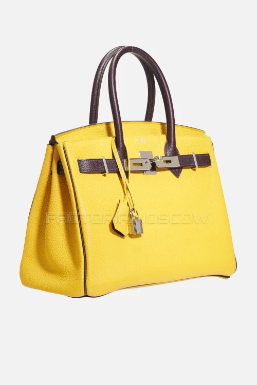 Hermes Birkin 30 Soleil/Raisin Togo PHW