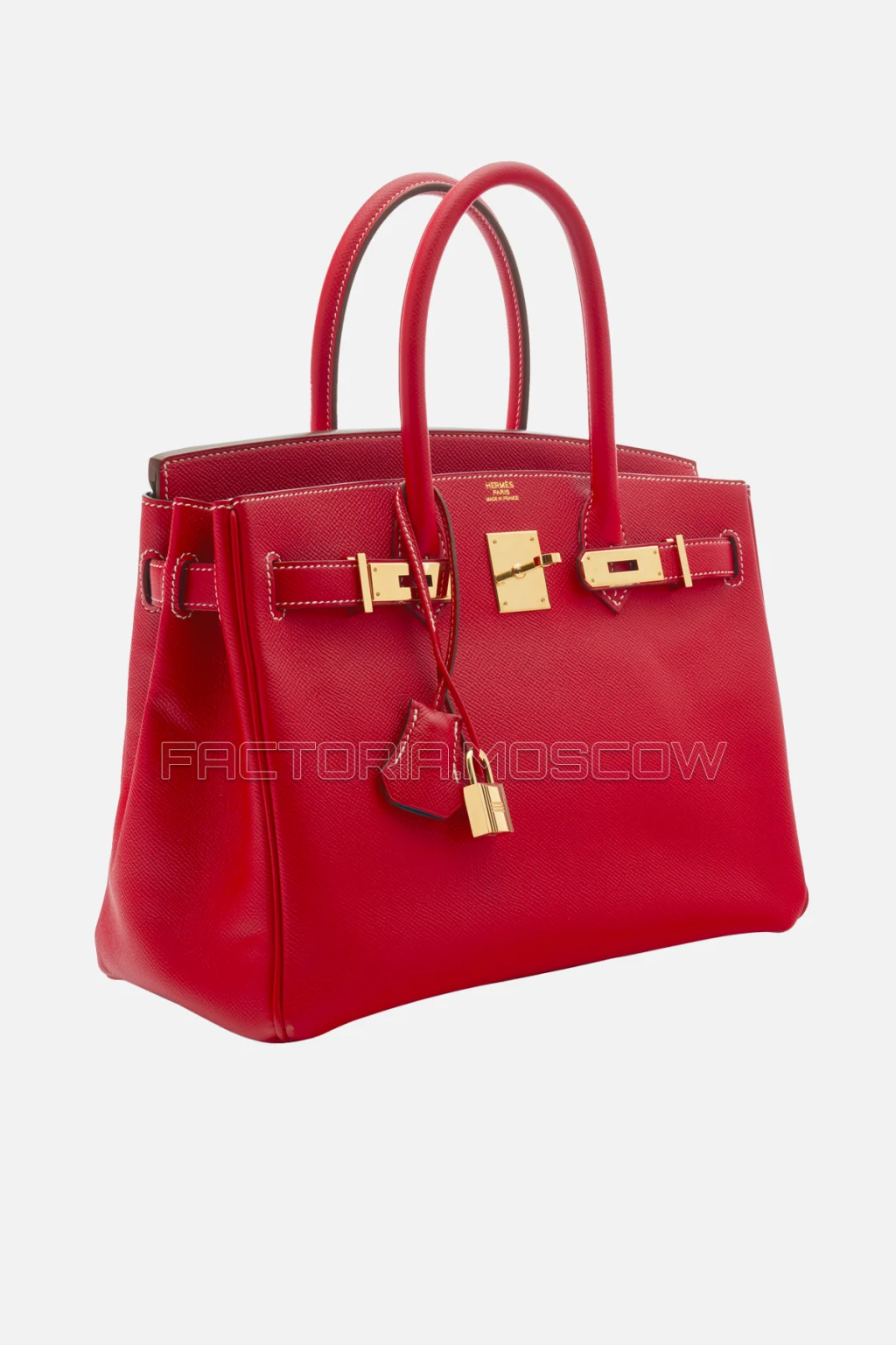 Hermes Birkin 30 Rouge Casaque/Bleu Thalassa Epsom GHW