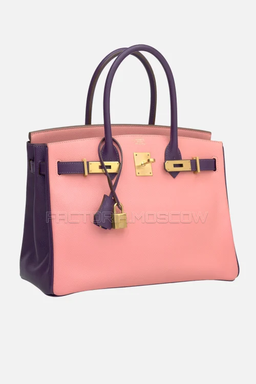 Hermes Birkin 30 Rose Confetti/Crocus Epsom GHW