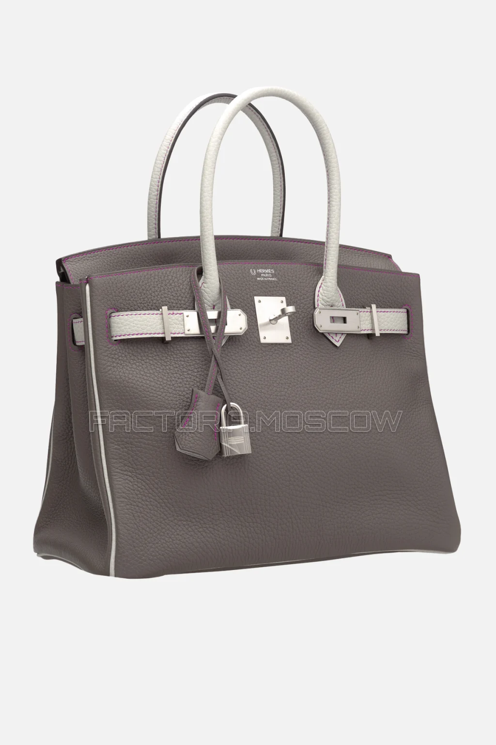 Hermes Birkin 30 Etain/Gris Perle Clemence PHW