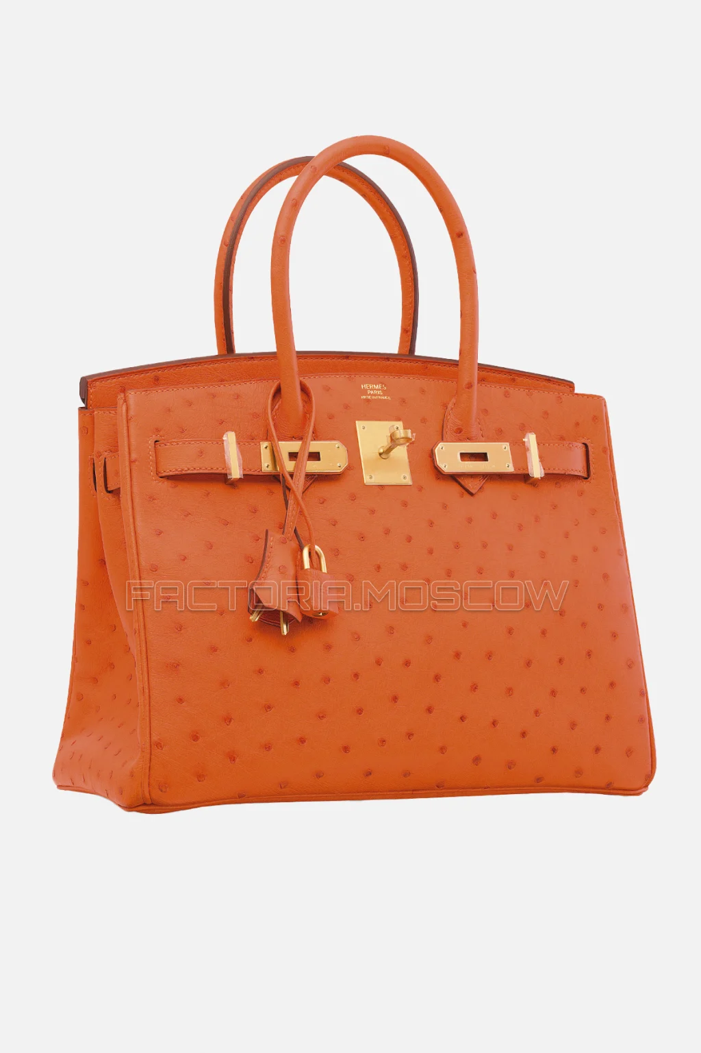 Hermes Birkin 30 Orange Ostrich GHW