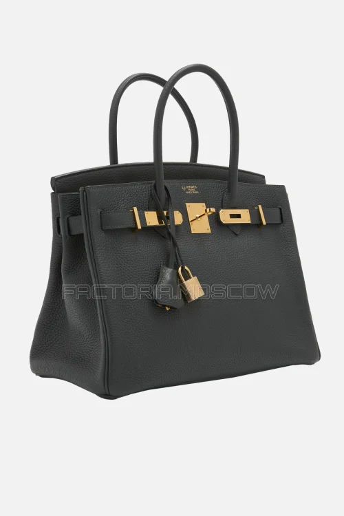 Hermes Birkin 30 Vert Foret/Black Togo GHW