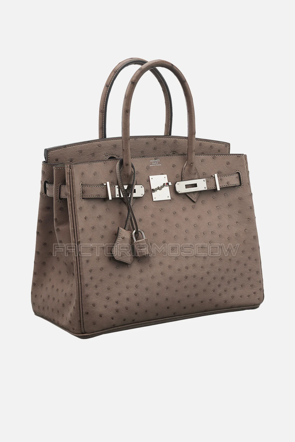 Hermes Birkin 30 Gris Tourterelle Ostrich PHW