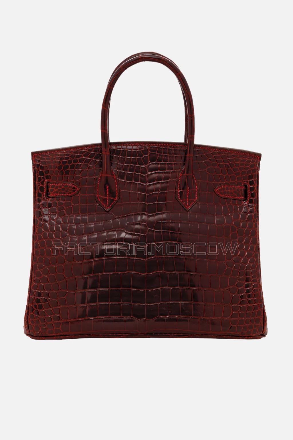 Hermes Birkin 30 Shiny Rouge H Porosus Crocodile GHW