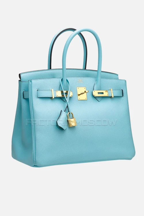 Hermes Birkin 30 Bleu Atoll Epsom GHW