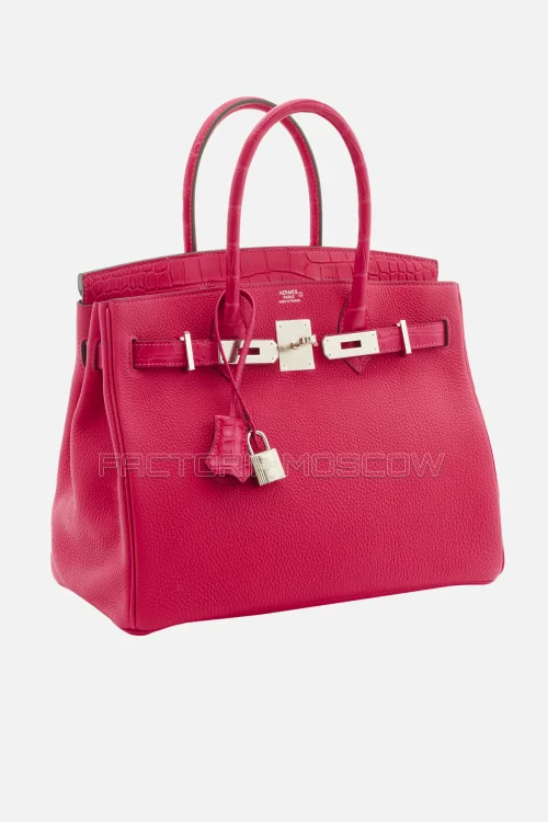 Hermes Birkin Touch 30 Matte Framboise Alligator/Togo PHW