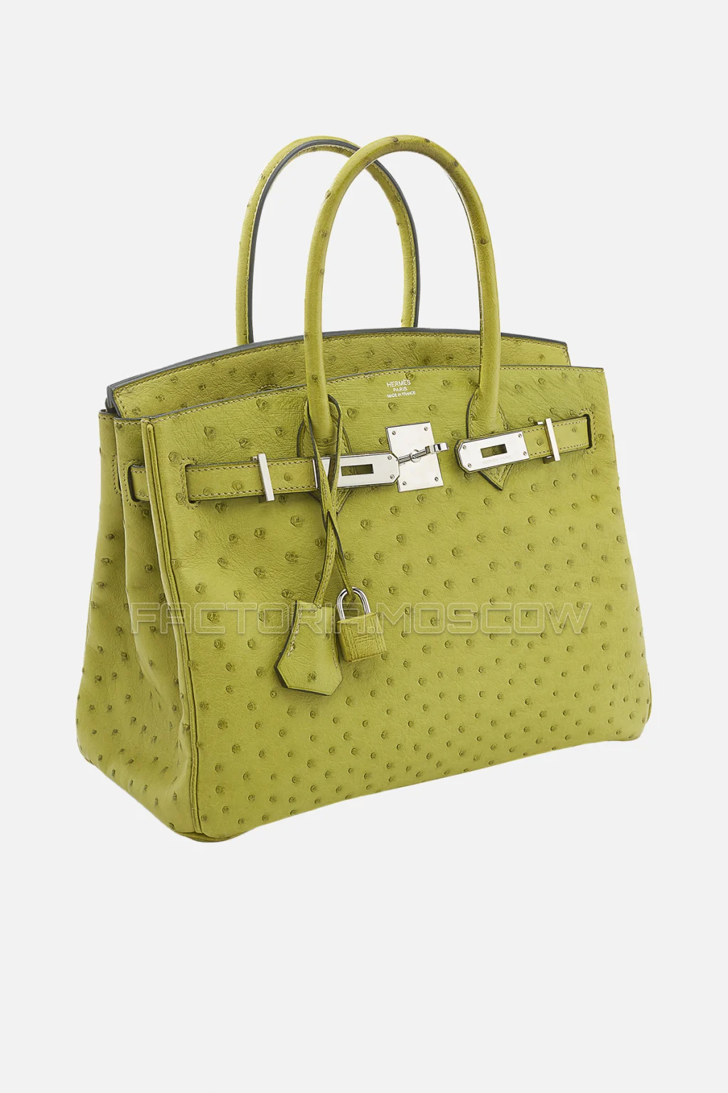 Hermes Birkin 30 Vert Anis Ostrich PHW