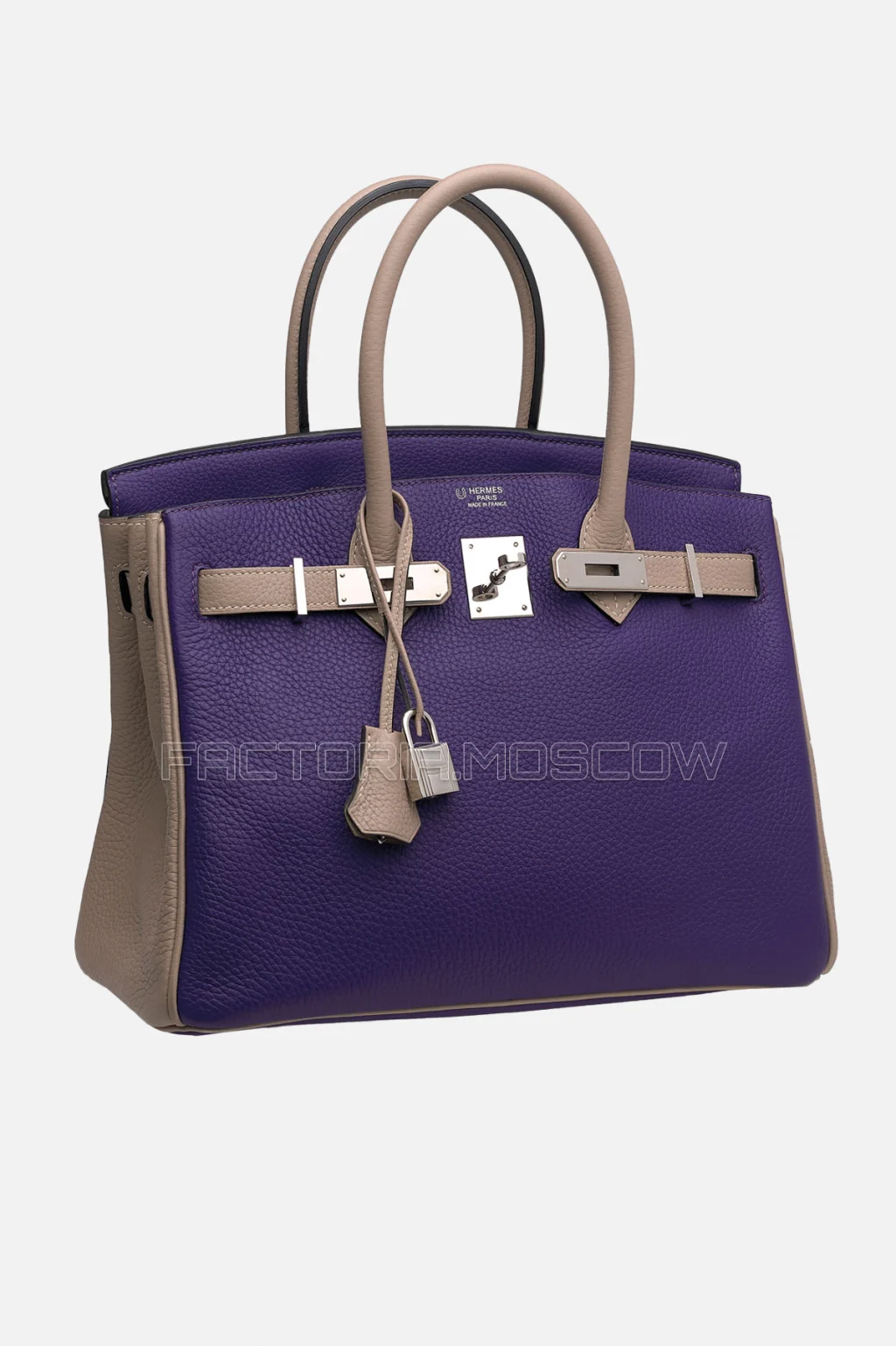 Hermes Birkin 30 Iris/Beige Togo PHW