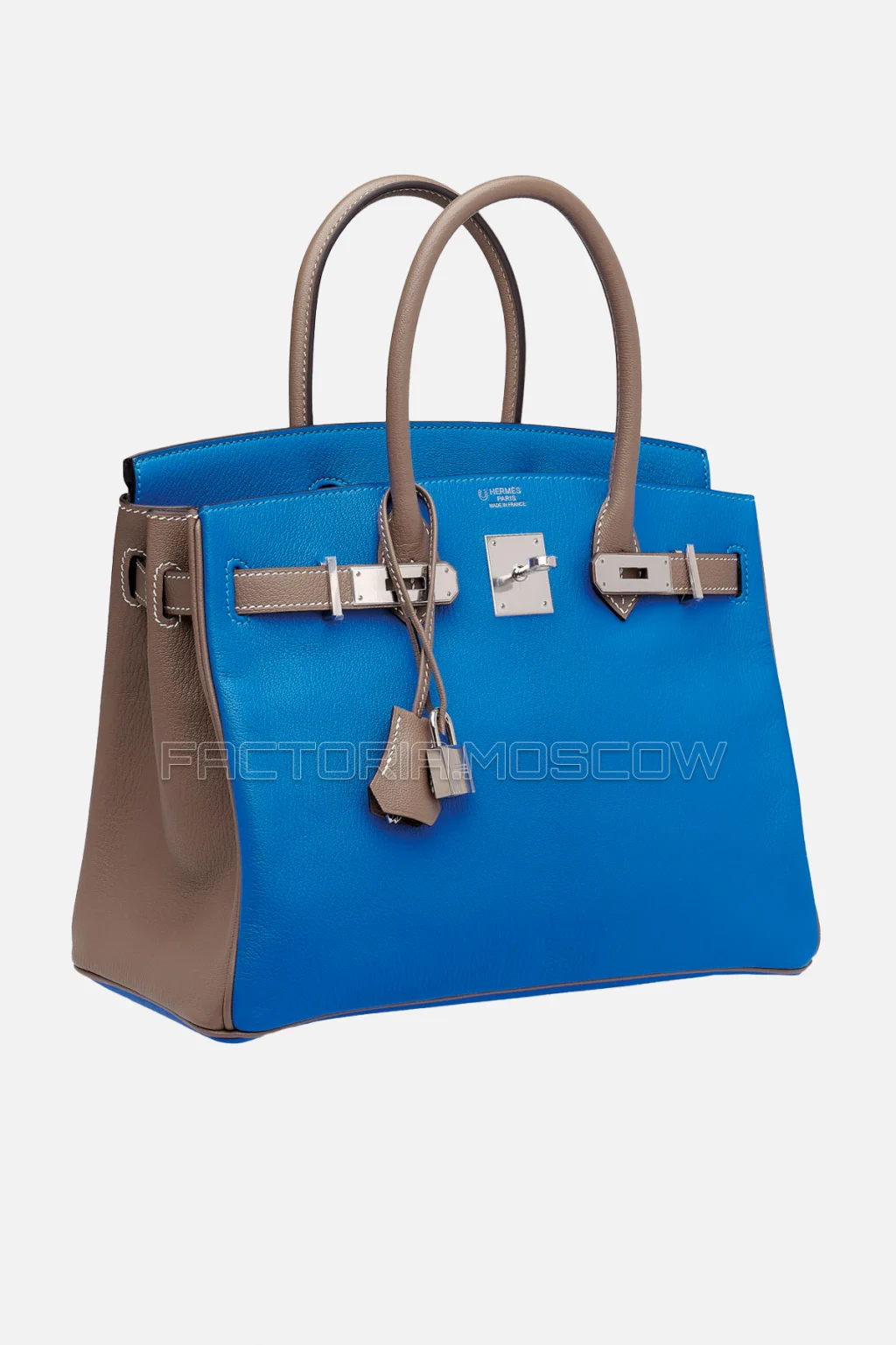 Hermes Birkin 30 Mykonos/Étoupe Chevre PHW