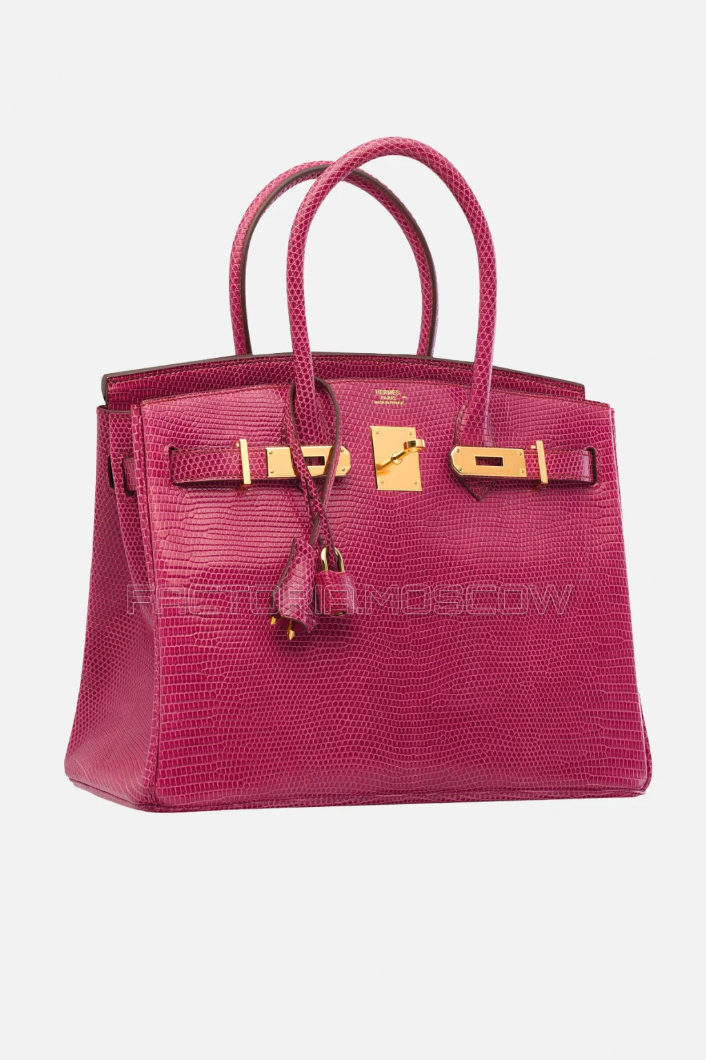 Hermes Birkin 30 Shiny Fuchsia Niloticus Lizard GHW