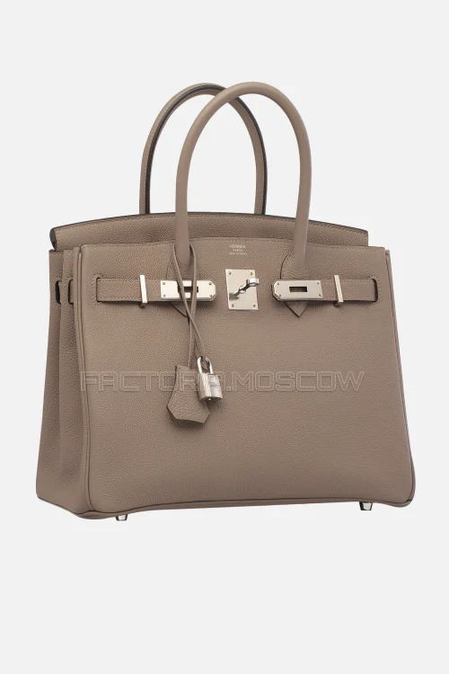 Hermes Birkin 30 Gris Asphalte Evercolor PHW