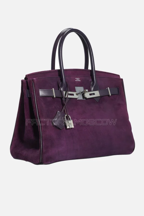 Hermes Birkin 30 Raisin Veau Doblis/Swift PHW