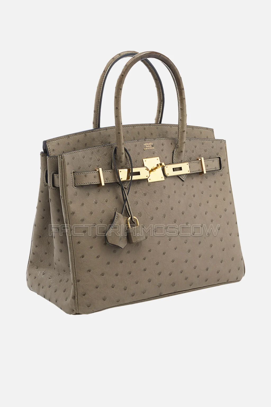 Hermes Birkin 30 Gris Tourterelle Ostrich GHW